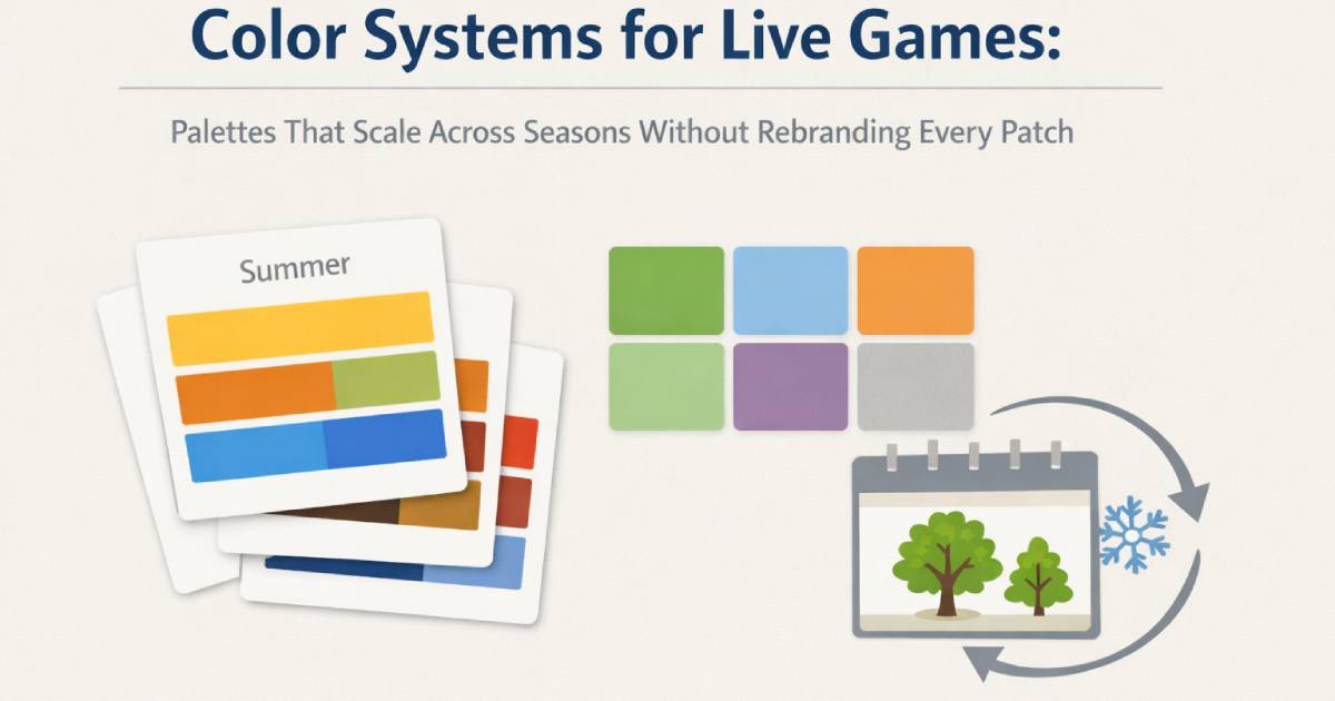 Color Systems for Live Games: Palettes That Scale Across Seasons Without Rebranding Every Patch