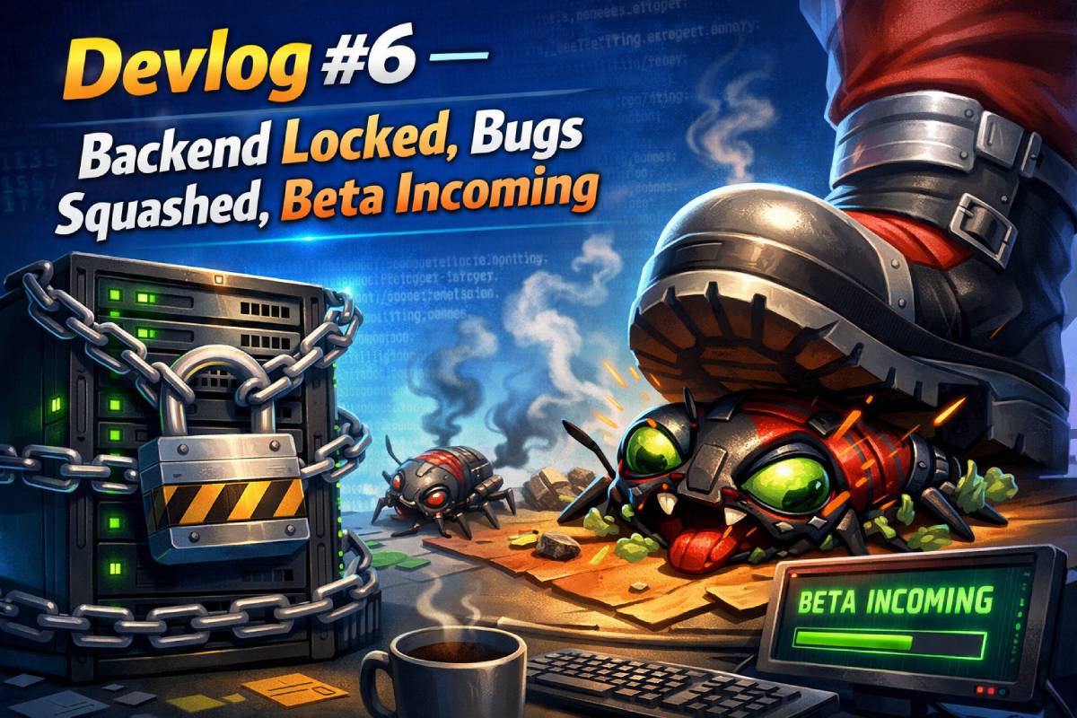 Devlog-6: Backend Locked, Bugs Squashed, Beta Incoming
